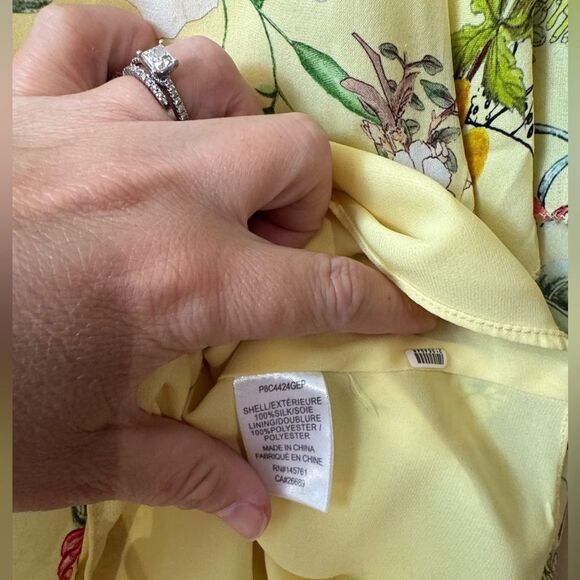 PARKER Vanna Dress in Spring Sangria - Yellow Size Small - Picture 10 of 10